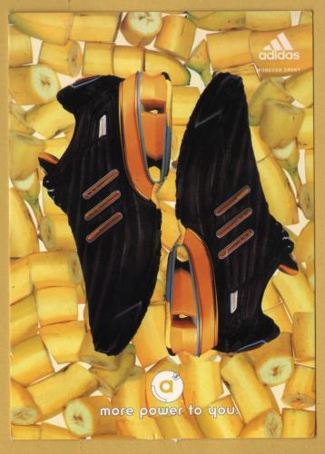 `Adidas - More Power To You` - Postally Unused - Boomerang Media Postcard.